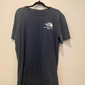 The North Face Blue Short Sleeve Tee Classic Crew Neck